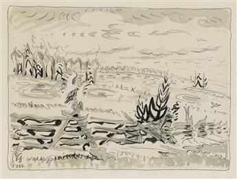 CHARLES BURCHFIELD Study for Return of the Bluebirds.